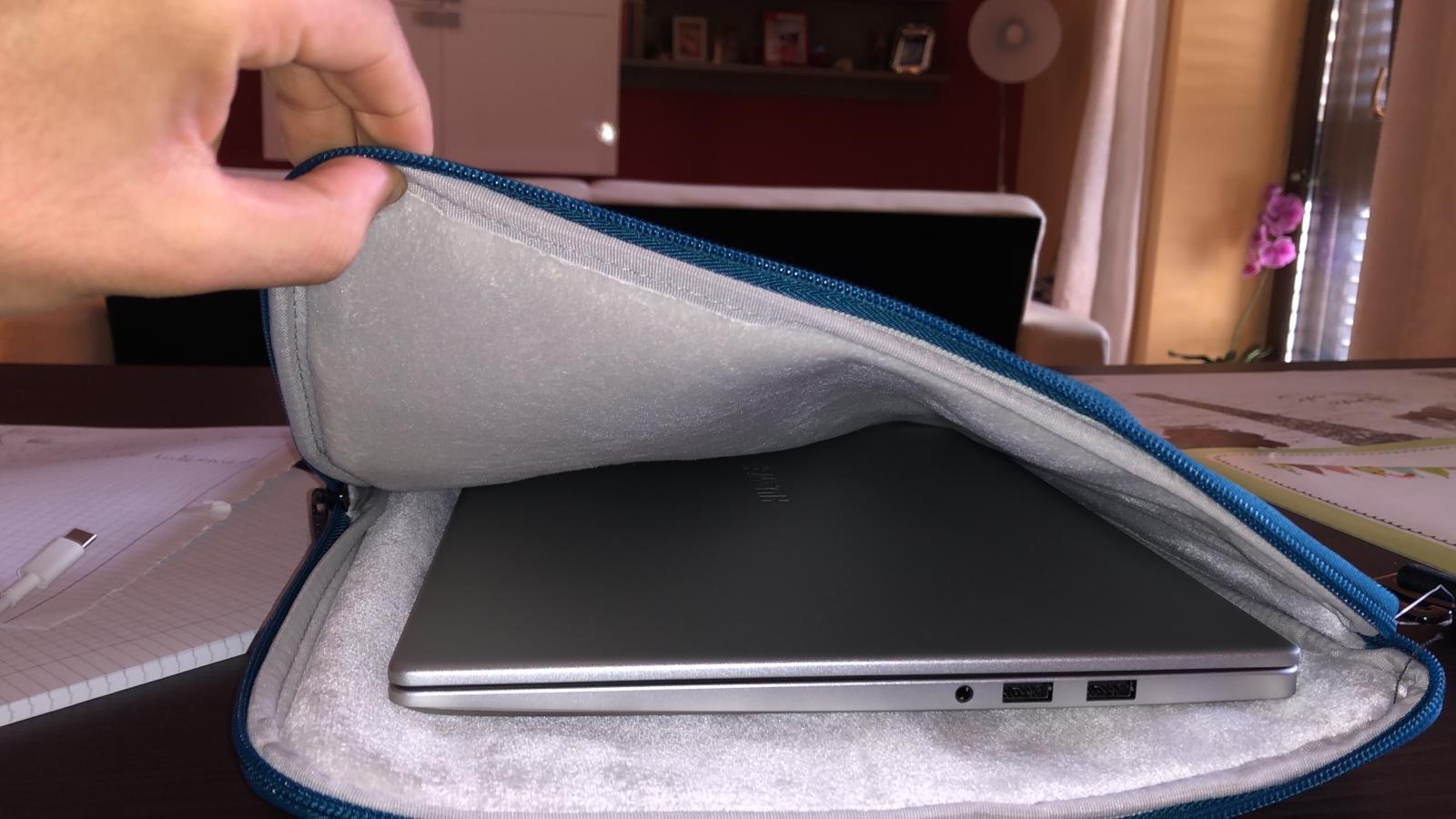 Domiso Laptop Sleeve 15,6 pollici custodia laptop turchese impermeabile