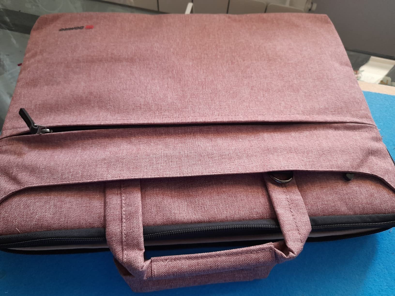 DOMISO Laptop Briefcase 17.3 Pollici borsa laptop rosa impermeabile