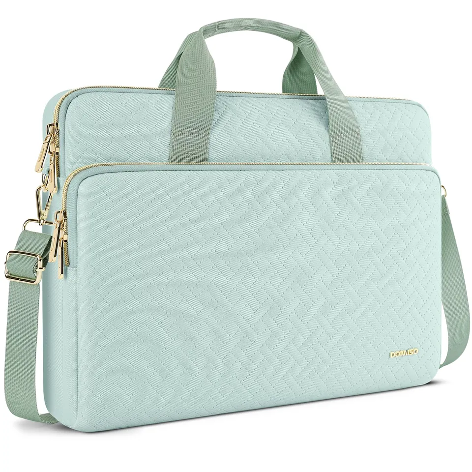 Domiso Laptop Briefcase 14 pollici borsa laptop menta verde impermeabile