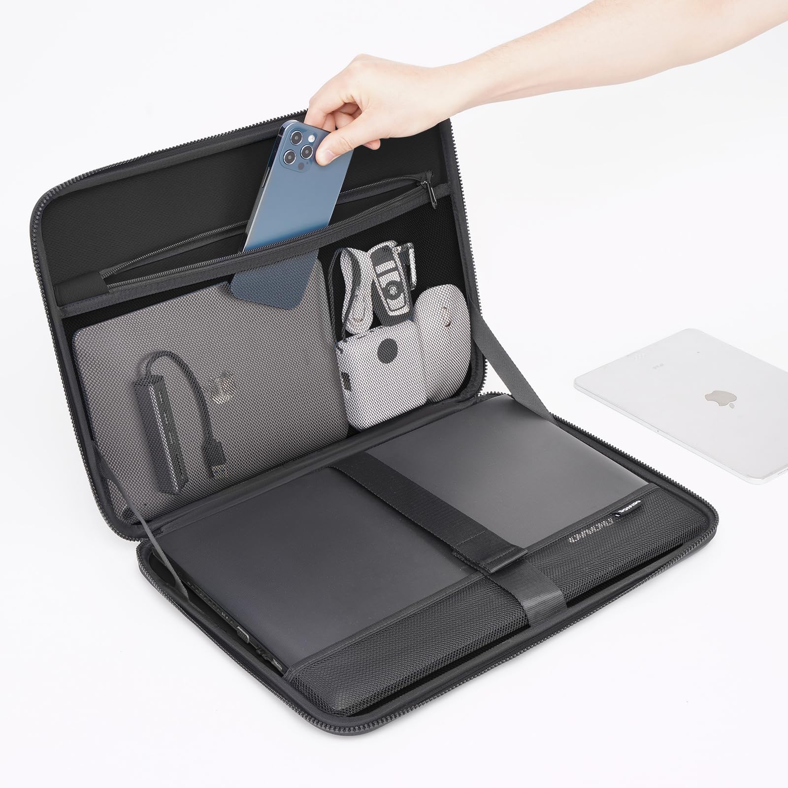 Domiso EVA Laptop Bag 17,3 pollici custodia laptop turchese antiurto