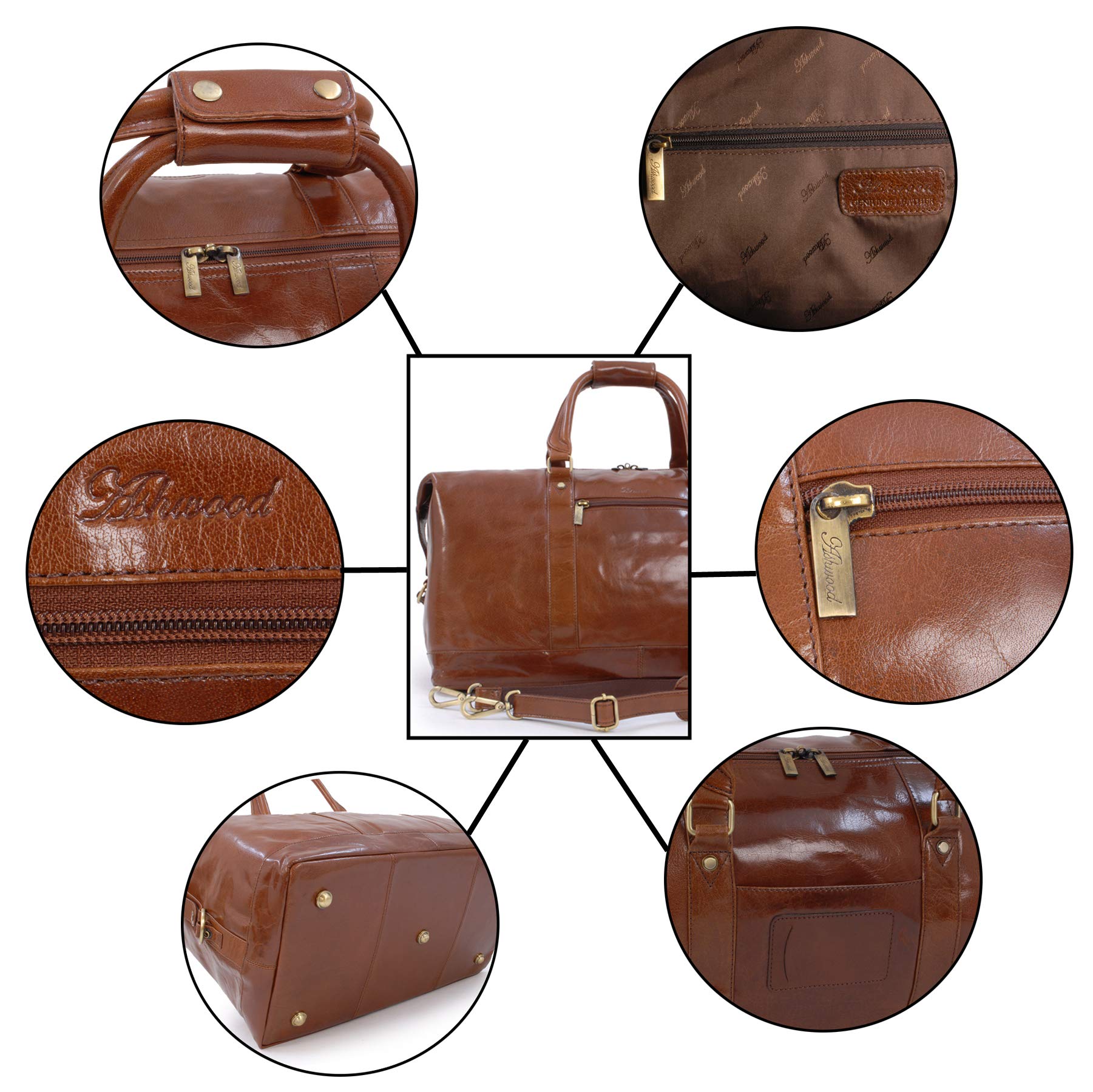 Ashwood Holdalls 2081 borsone da viaggio in pelle extra large