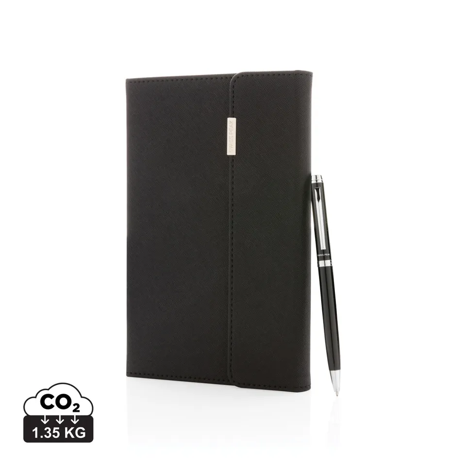 Swiss Peak Ufficio & Scrittura Set penna e taccuino A5 Deluxe nero 80 pagine