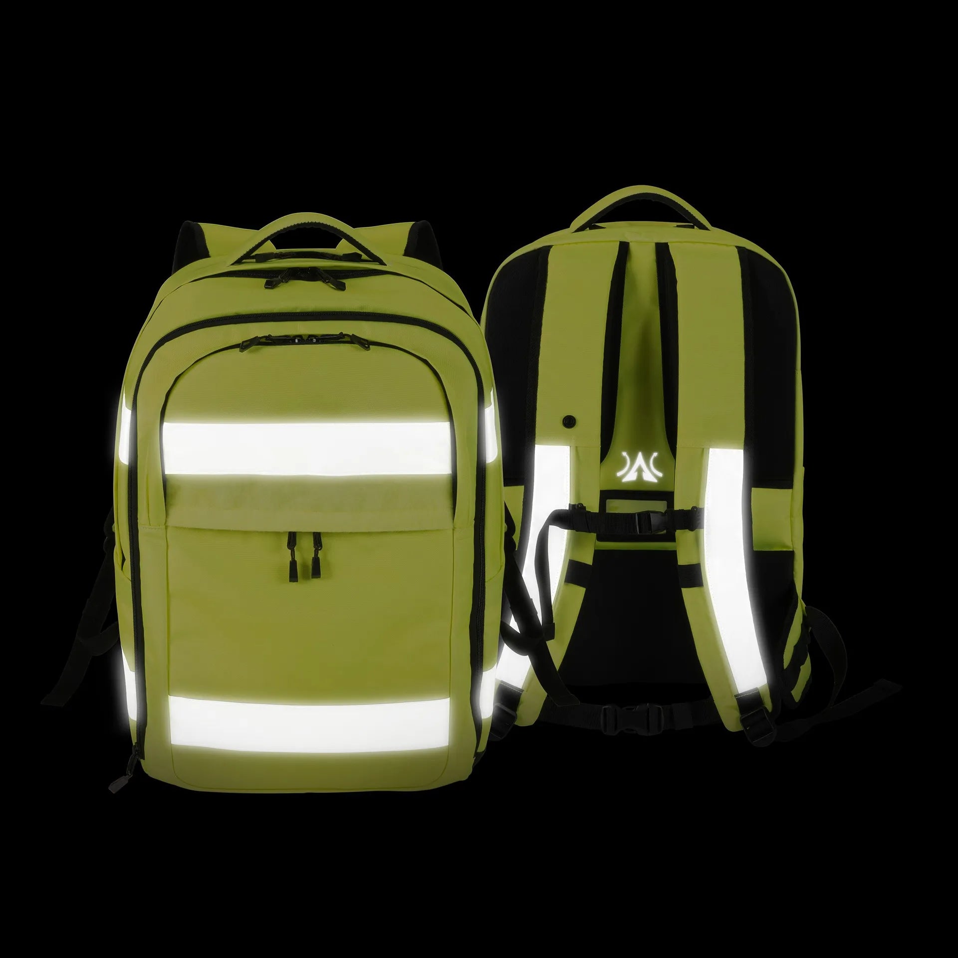 BASE XXO Backpacks Backpack HI-VIS zaino 32-38 L giallo alta visibilità