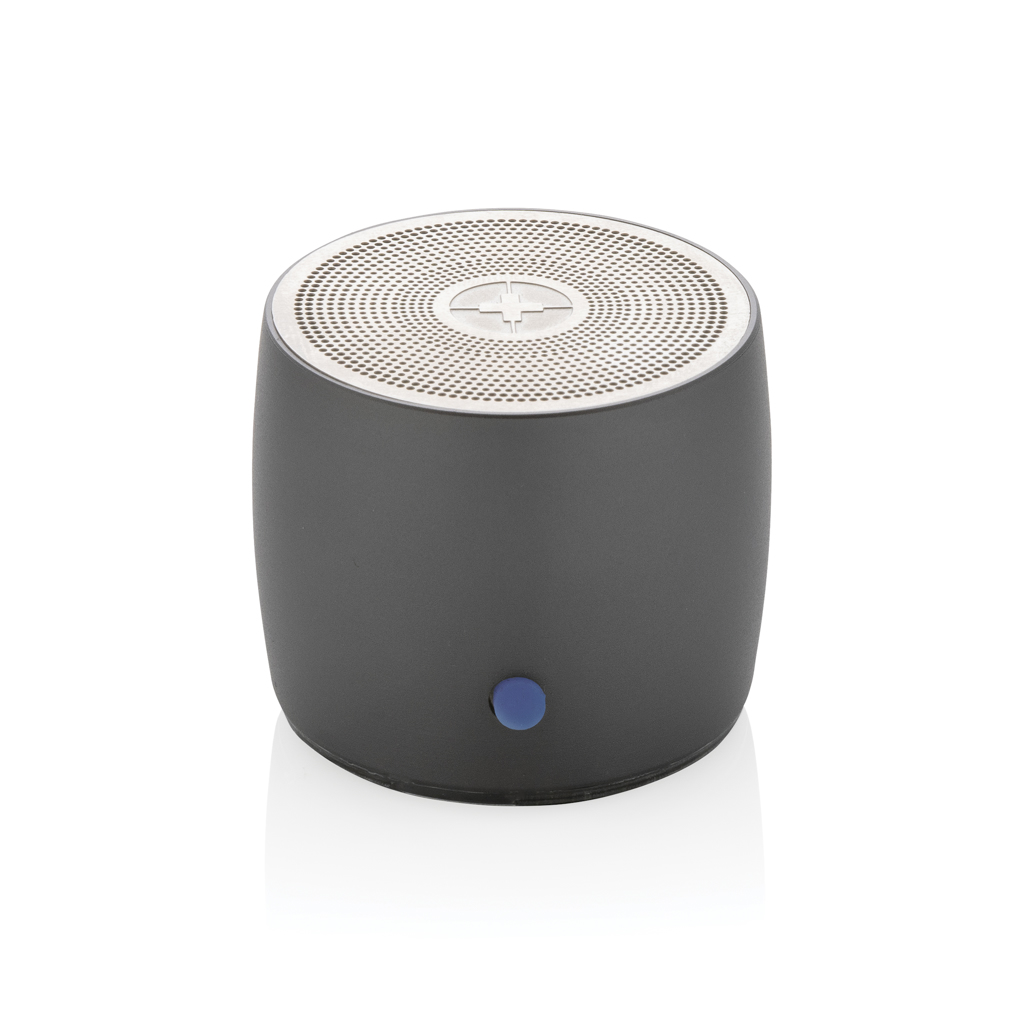 Swiss Peak Audio speaker bass 3W grigio in alluminio riciclato RCS