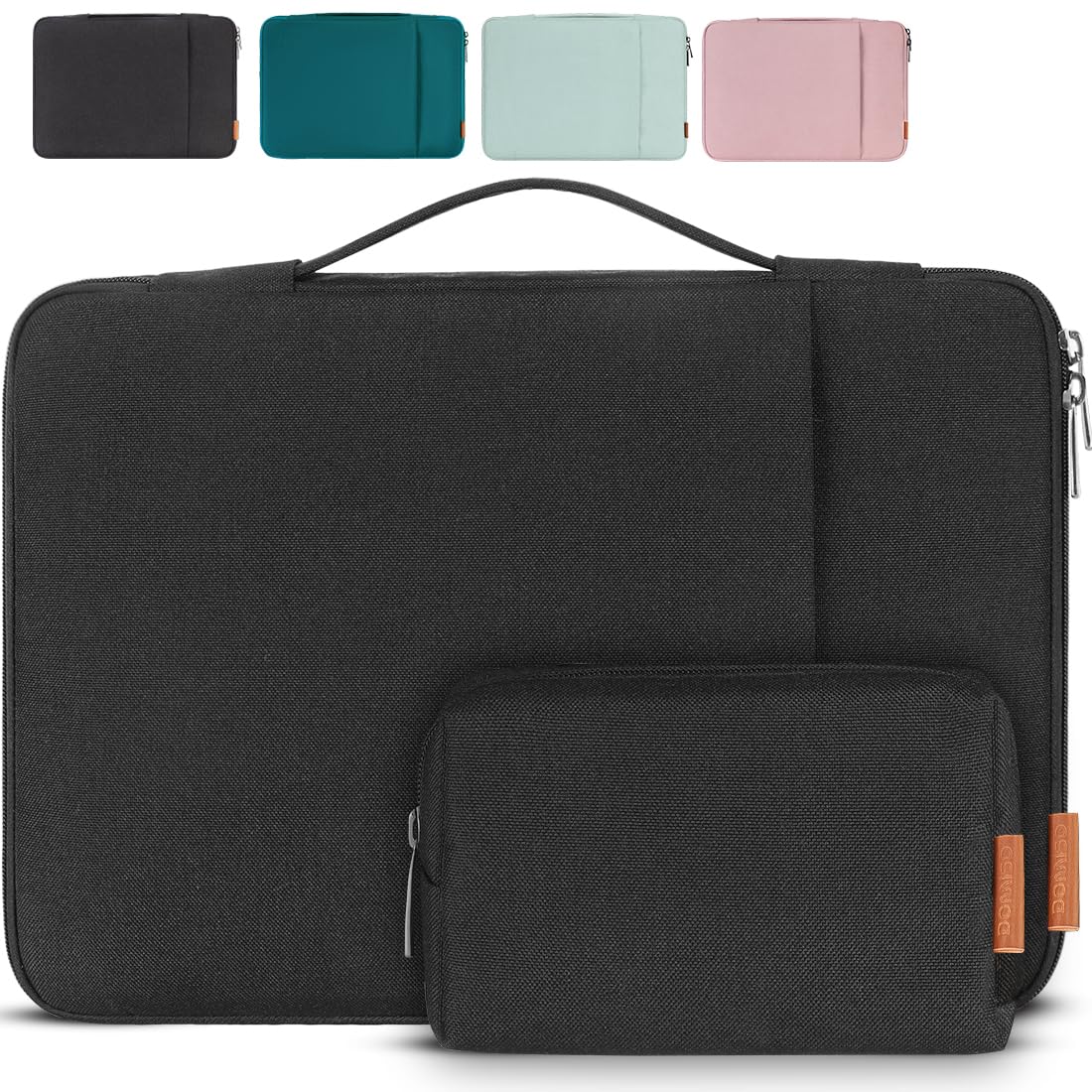 Domiso Laptop Sleeve 17,3 Pollici custodia laptop nera impermeabile