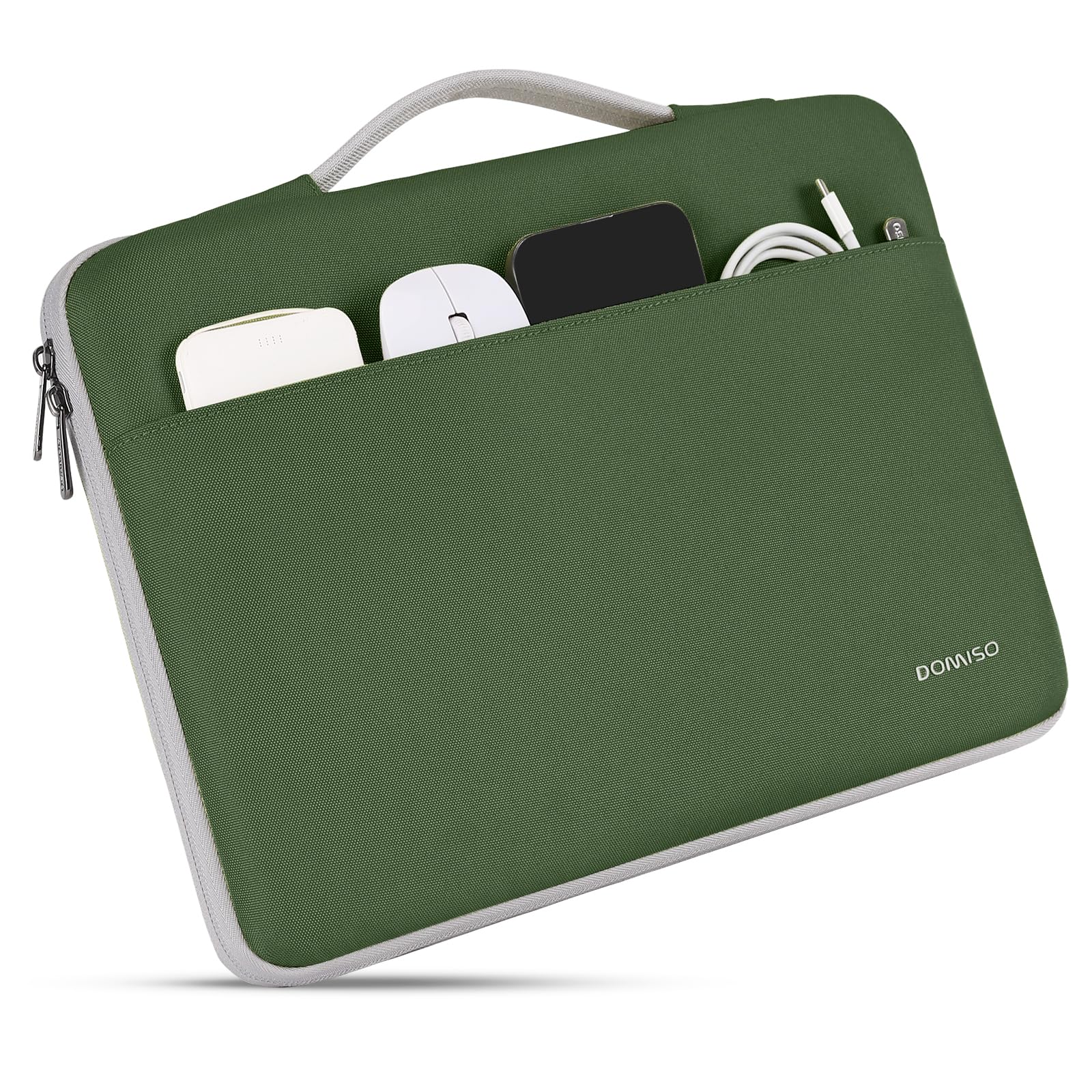Domiso Laptop Sleeve 17,3 pollici custodia laptop verde avocado impermeabile