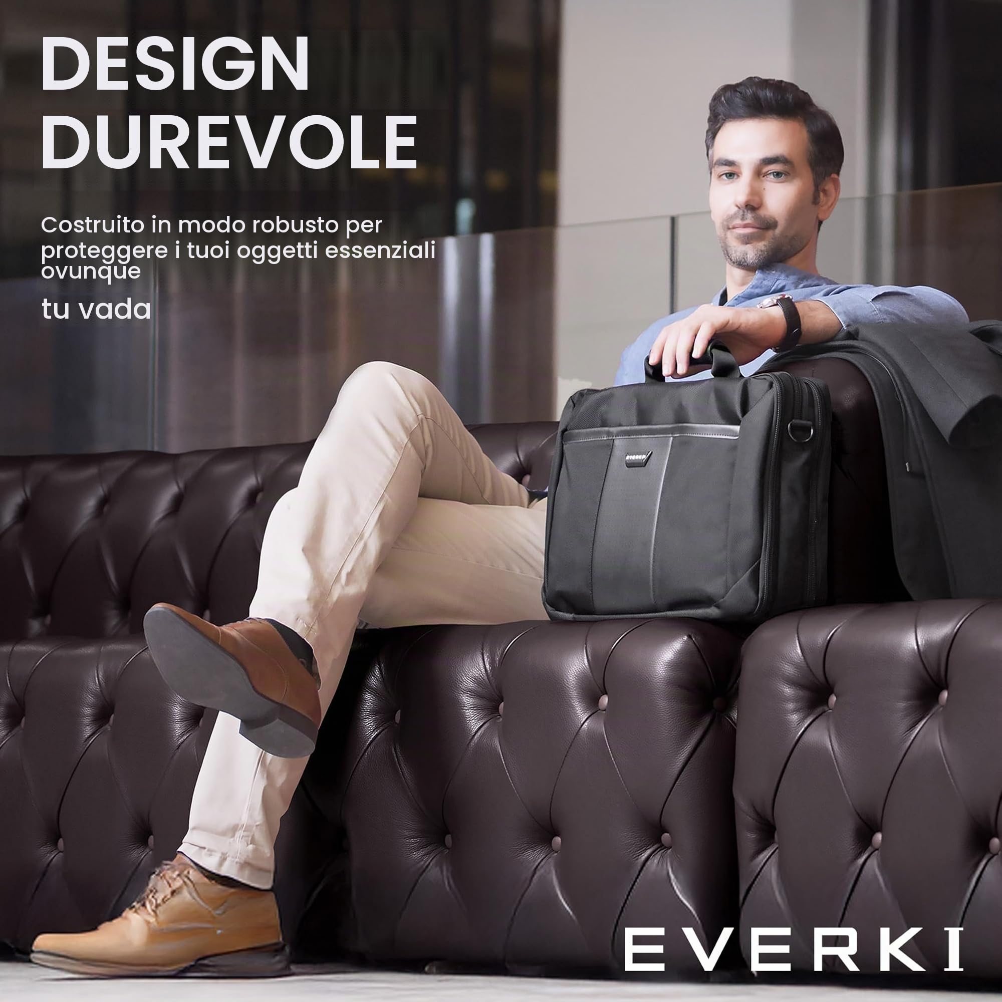 EVERKI Valigette per Portatile Versa valigetta laptop 17,3" idrorepellente