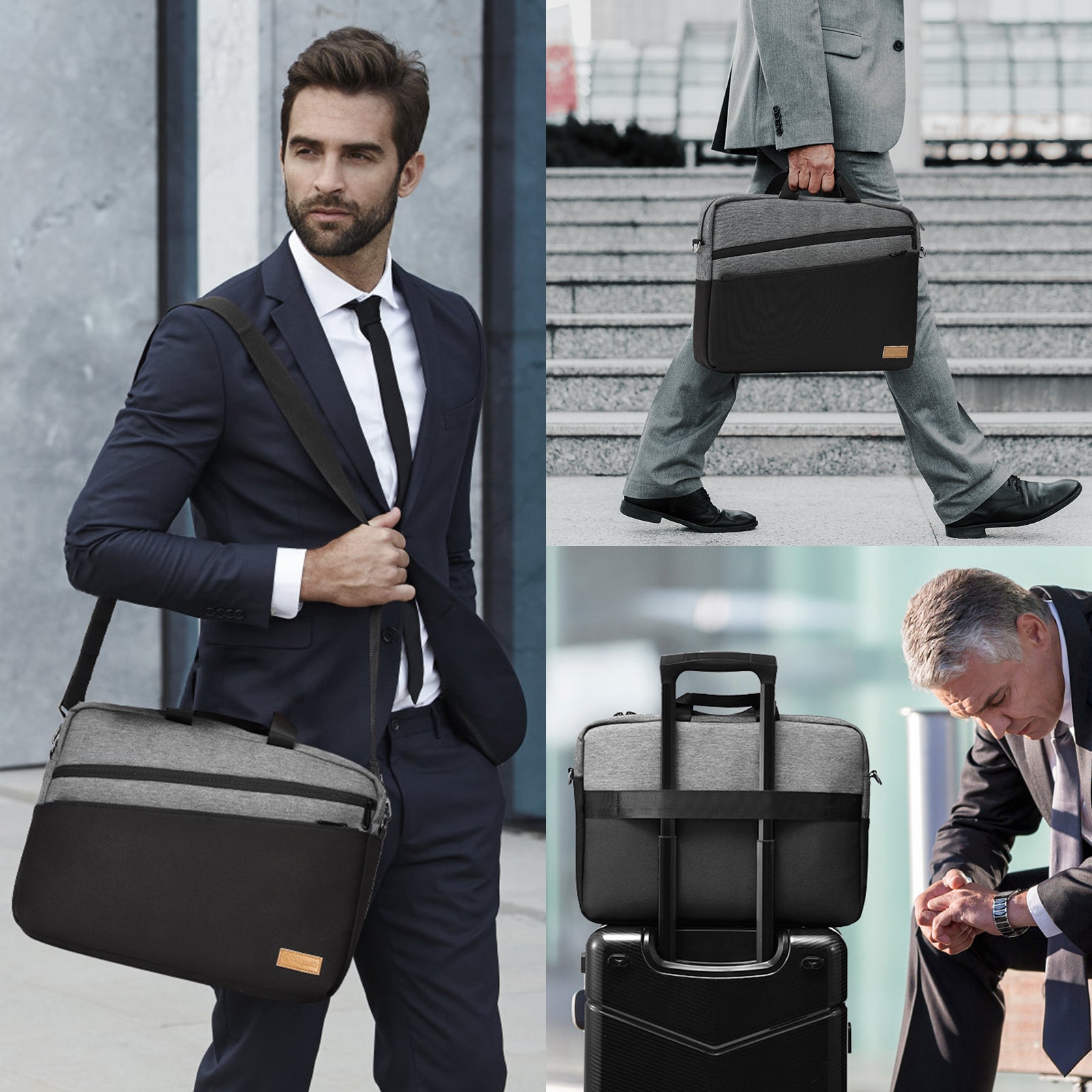 Bagasin Laptop Shoulder Bag borsa laptop 16 pollici idrorepellente