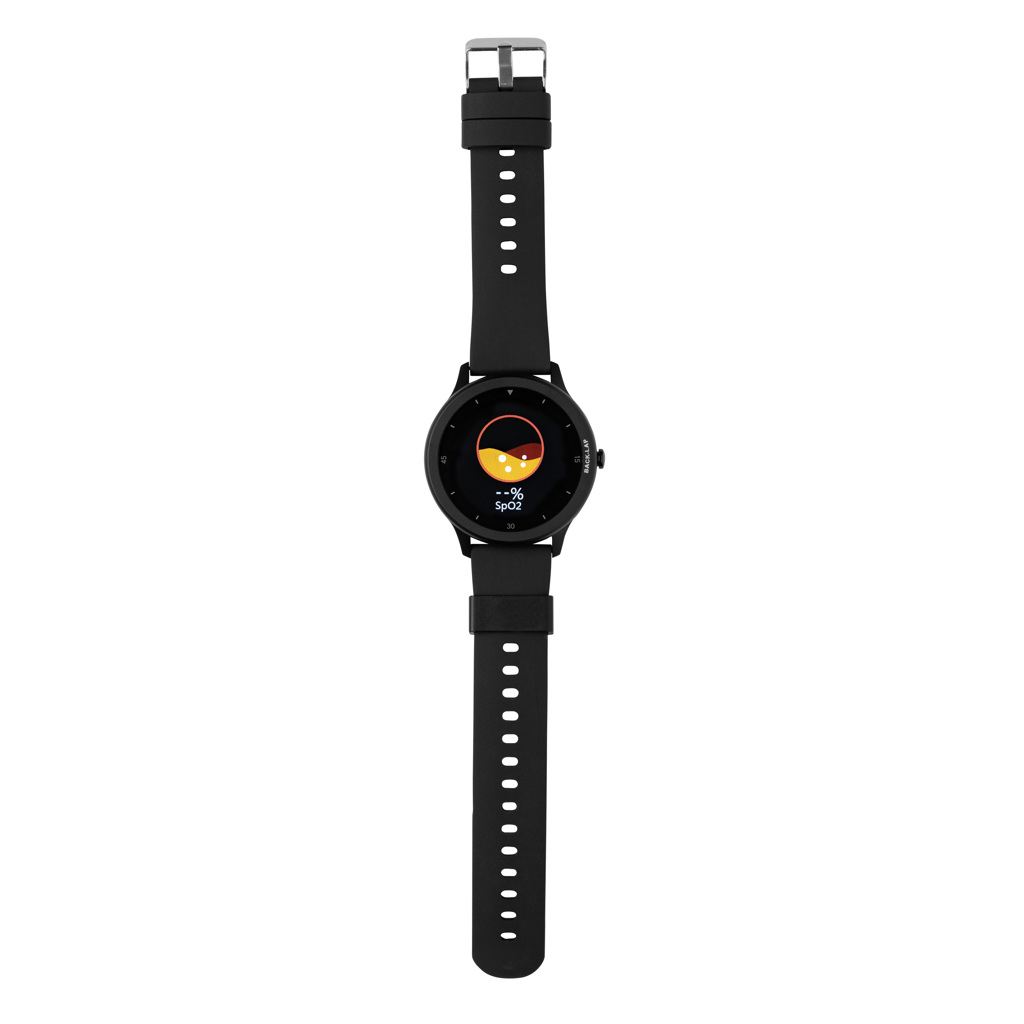 Swiss Peak Tech Smart watch in TPU riciclato smartwatch nero IPX68