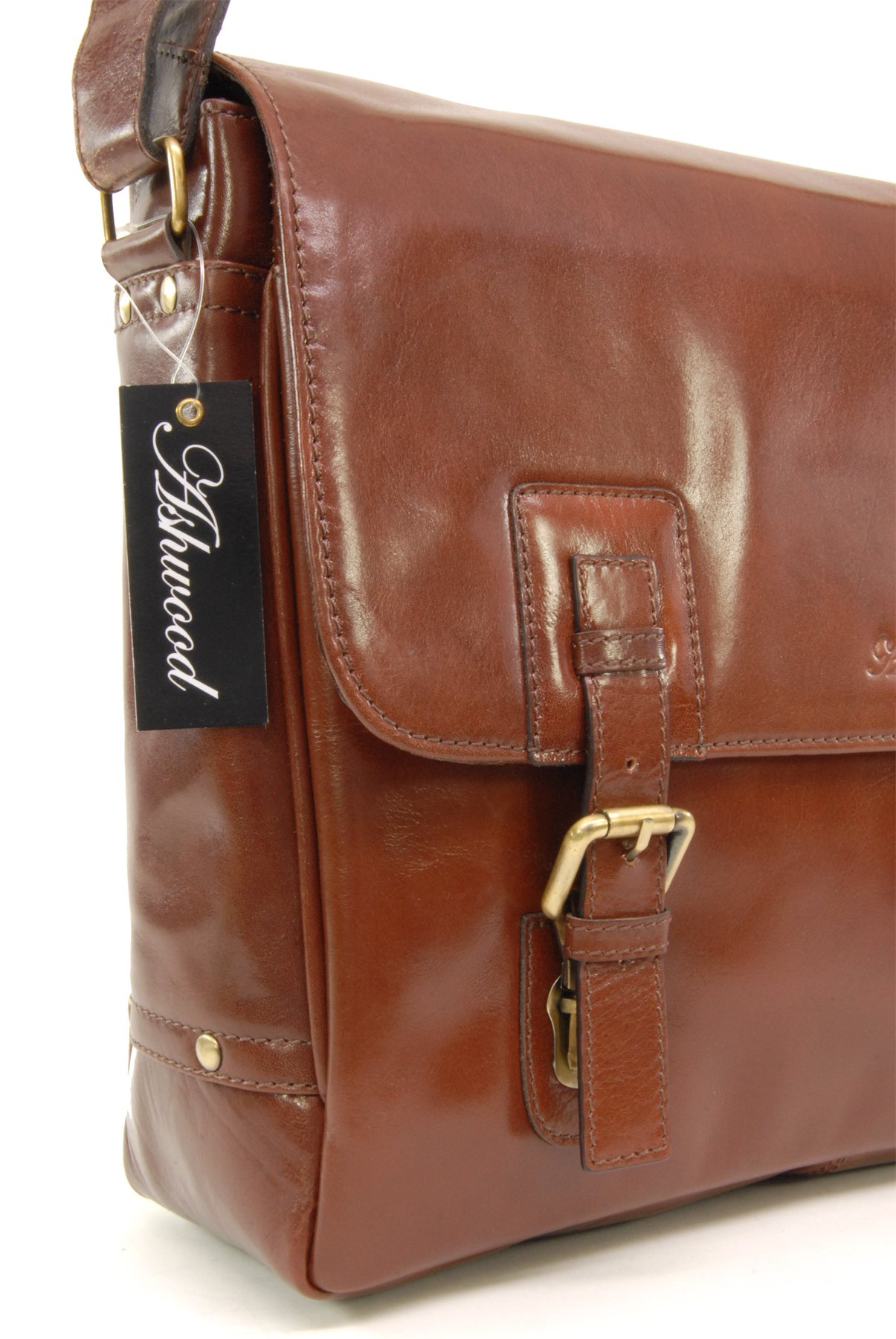 Ashwood Man Bags & Briefcases Jasper borsa messenger laptop in pelle
