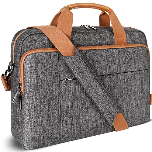 Domiso Laptop Briefcase 15,6 Pollici ventiquattrore laptop grigio scuro impermeabile
