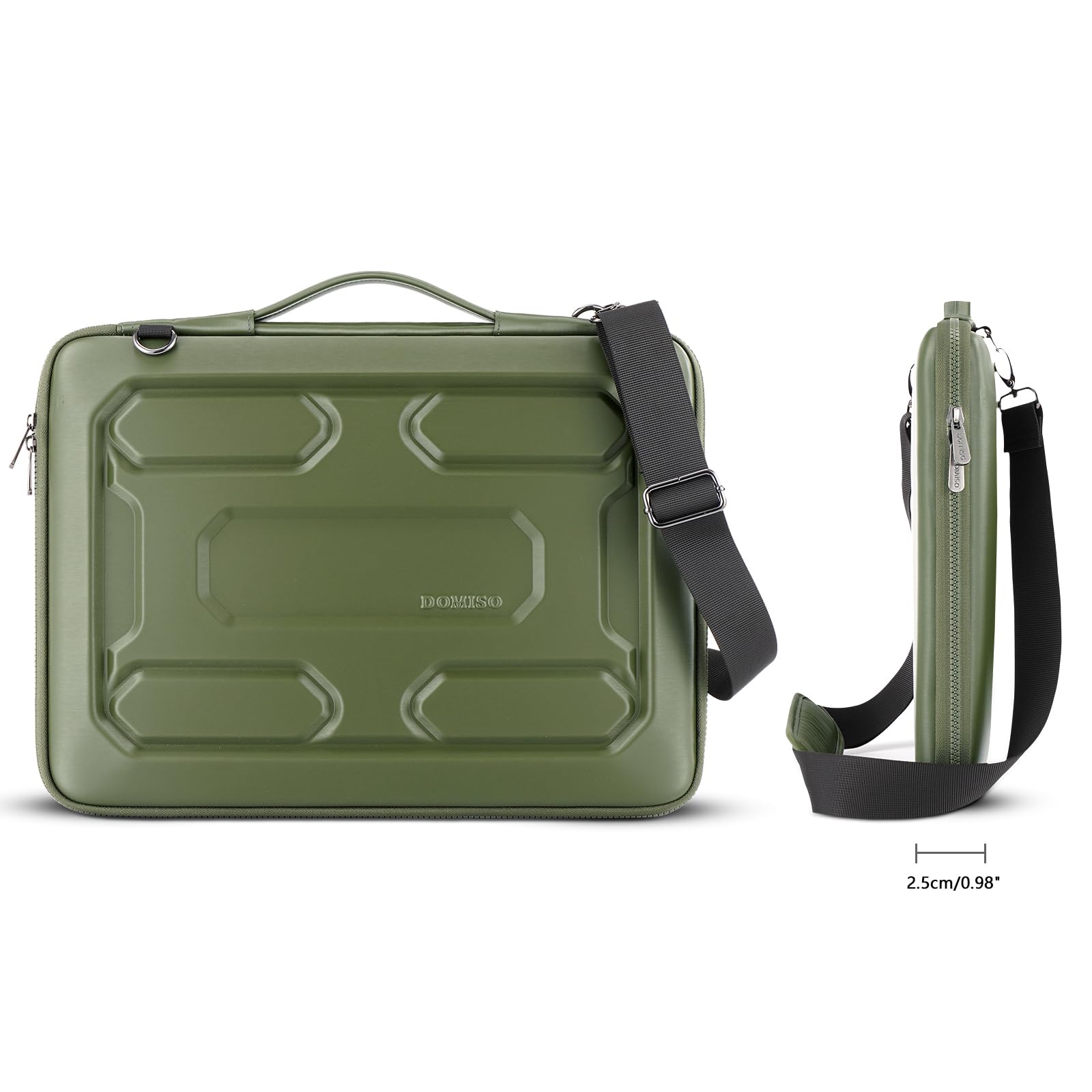 Domiso EVA Laptop Bag 17,3 pollici borsa laptop verde impermeabile