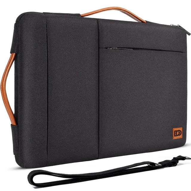 Domiso Laptop Sleeve 17,3 Pollici custodia laptop nera impermeabile