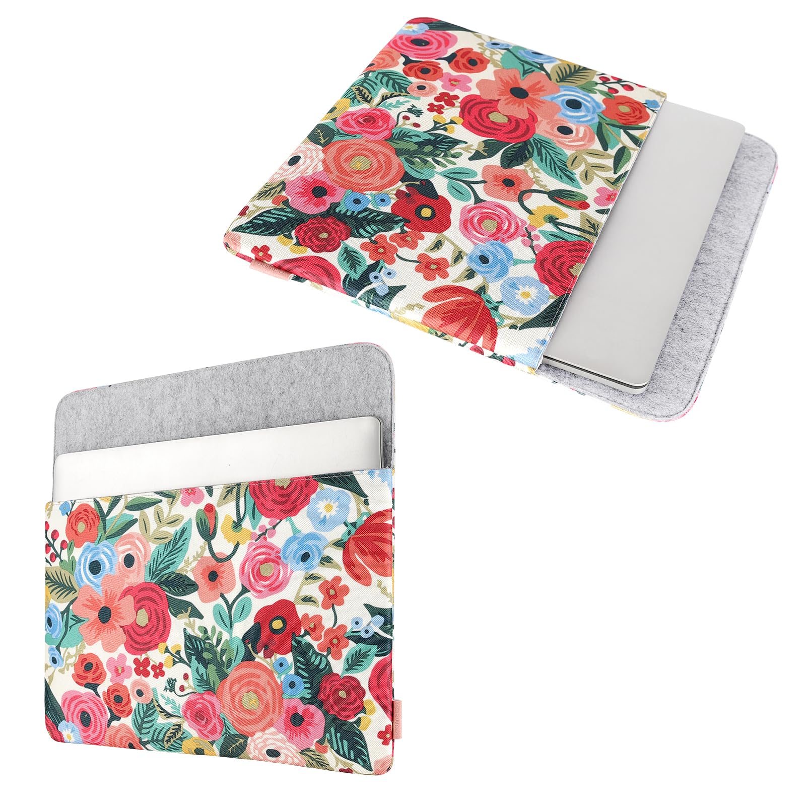 Domiso Laptop Sleeve 17,3 pollici custodia laptop rosa impermeabile
