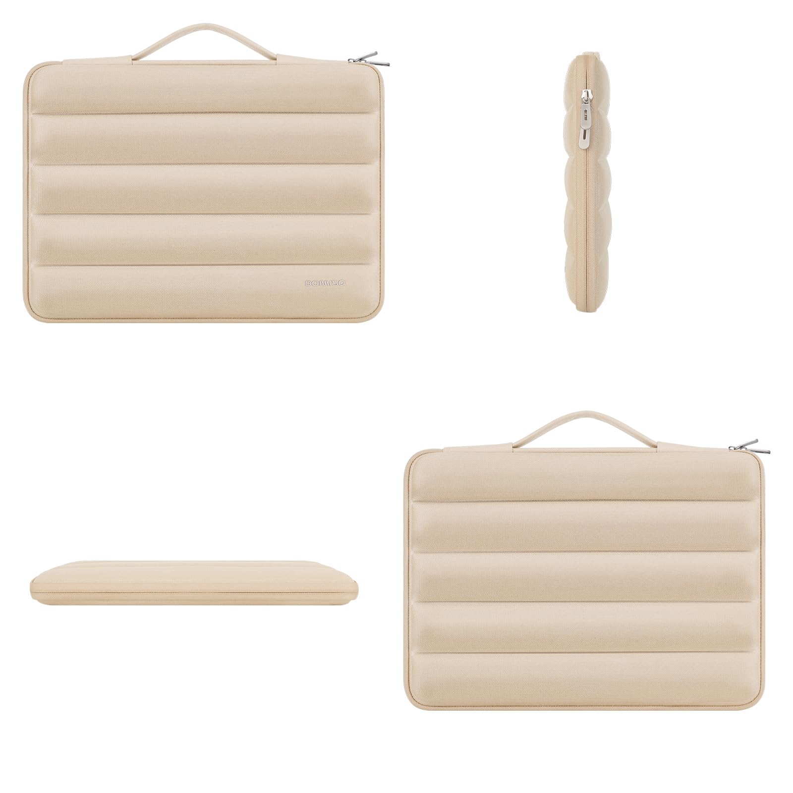 Domiso Laptop Sleeve 17,3 pollici custodia laptop beige impermeabile