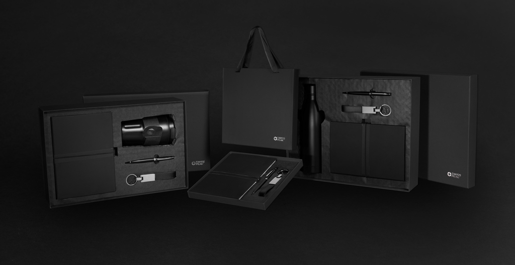 Swiss Peak Ufficio & Scrittura business set regalo nero certificato RCS