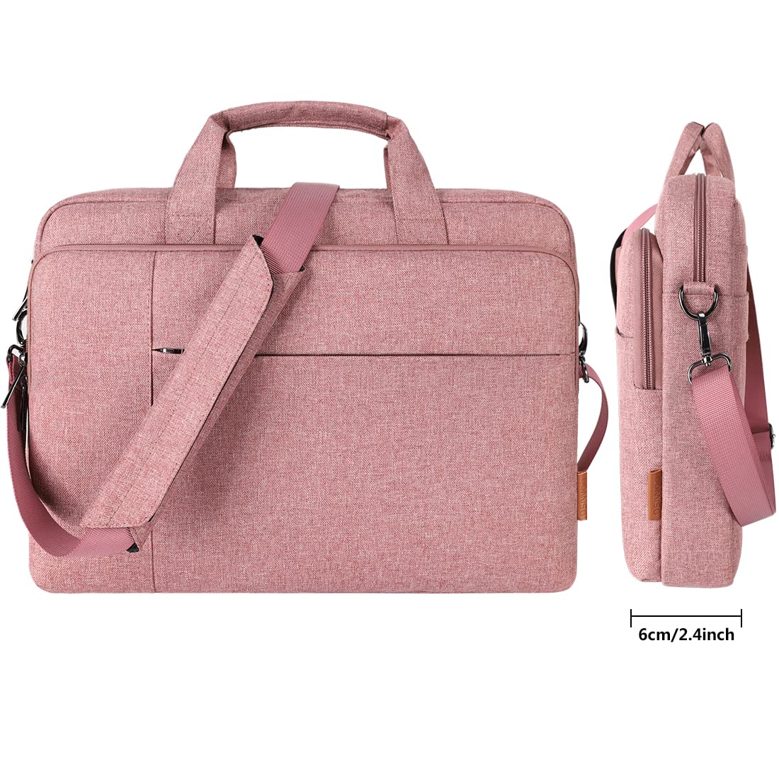 Domiso Laptop Briefcase 17,3 pollici borsa laptop Rosa impermeabile