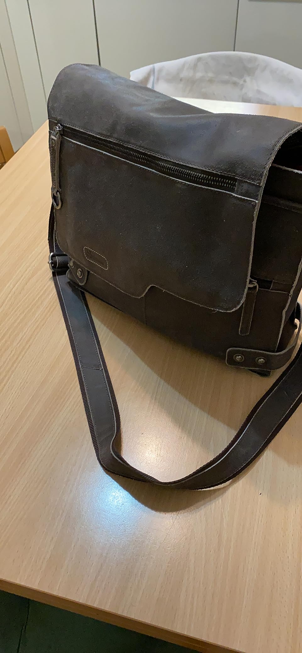 Ashwood Borse uomo e cartelle 8353 borsa a tracolla marrone in pelle