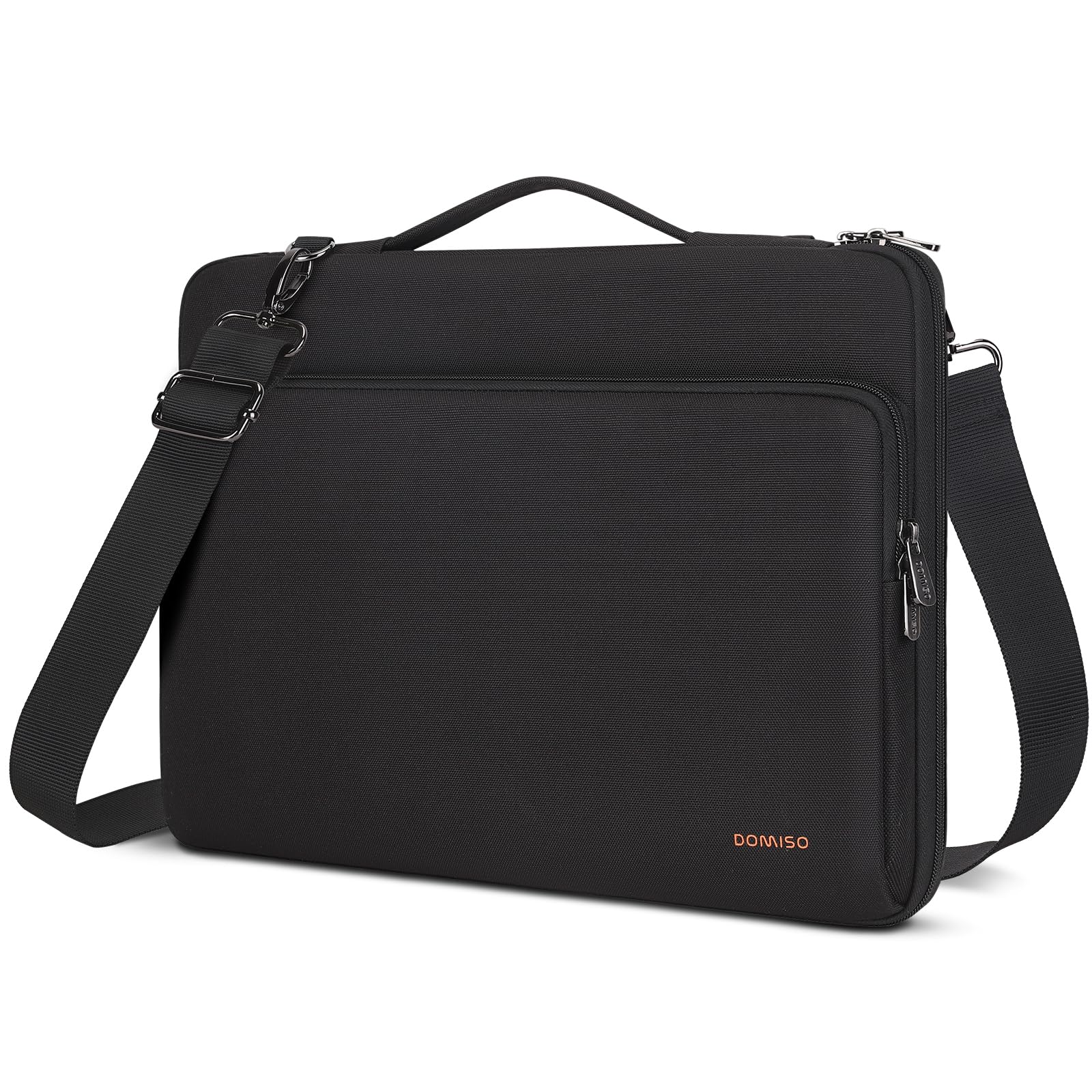 Domiso Laptop Sleeve 15,6 pollici custodia laptop nera impermeabile