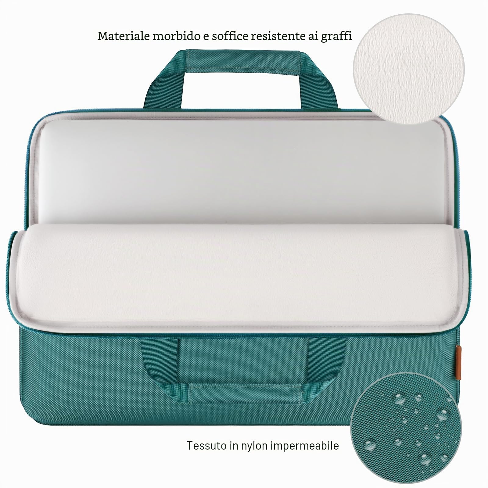 Domiso Laptop Sleeve 17,3 Pollici custodia laptop Verde impermeabile