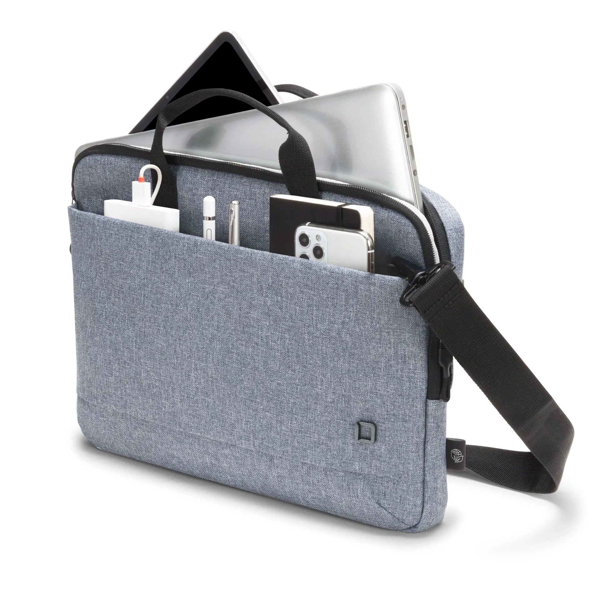 BASE XXO Laptop Bags Eco Slim Case MOTION 12-13.3 custodia laptop Blue Denim idrorepellente