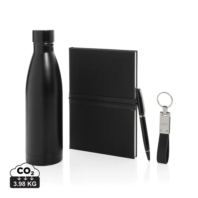 Swiss Peak Ufficio & Scrittura set regalo business deluxe con bottiglia RCS nero 480 ml