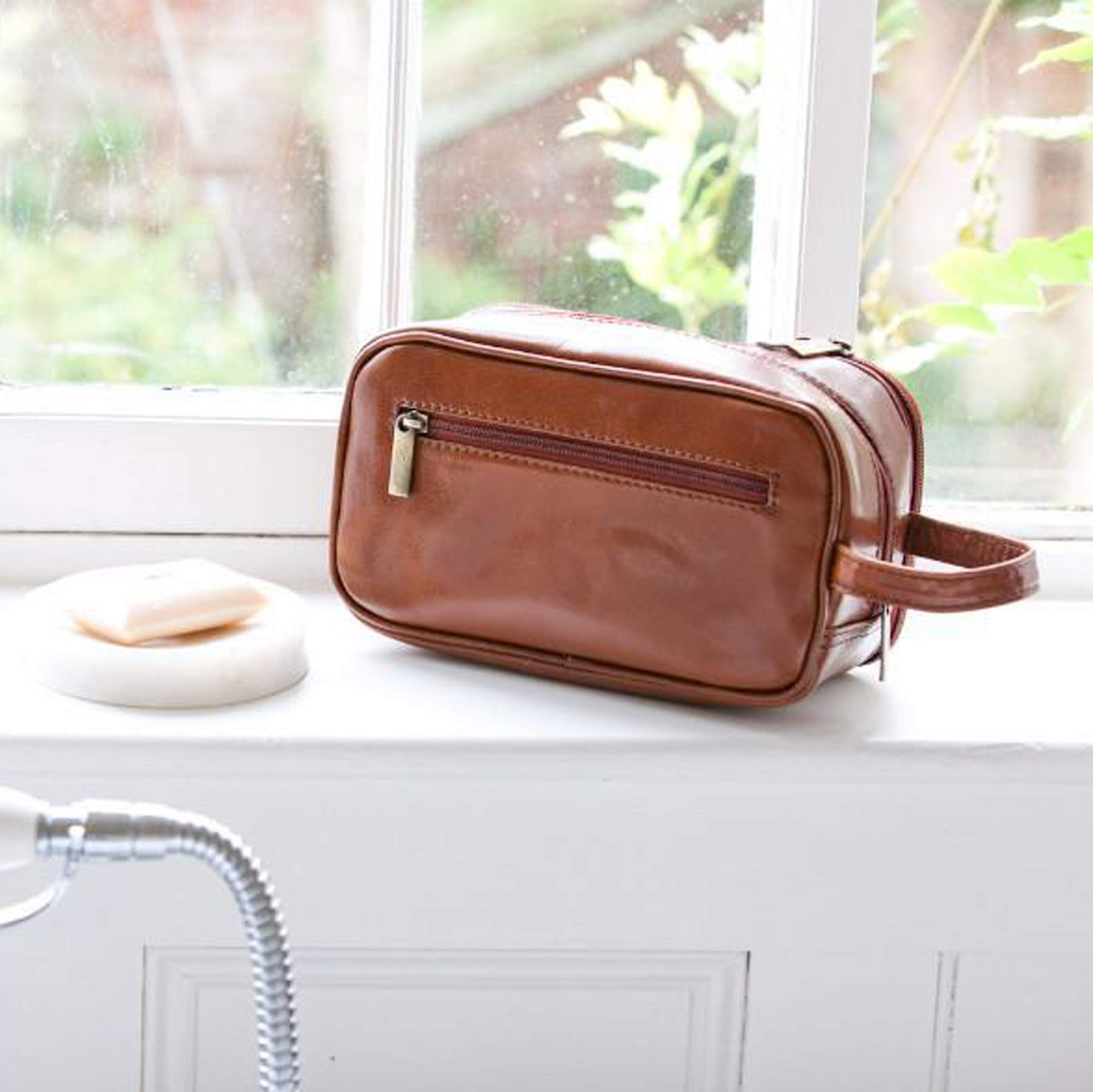 Ashwood Washbags Primavera-estate 21 beauty case M in pelle