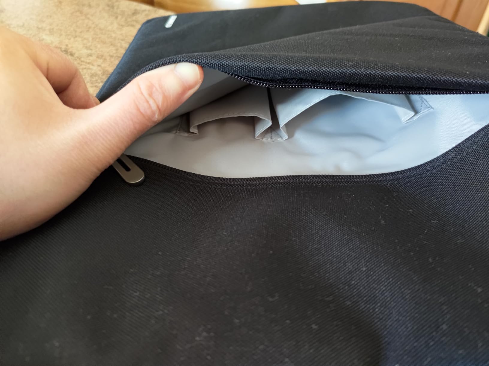 Domiso Laptop Sleeve 17,3 pollici custodia laptop nera con tasca
