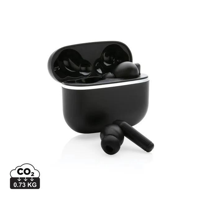 Swiss Peak Audio TWS 2.0 auricolari neri ABS riciclato RCS
