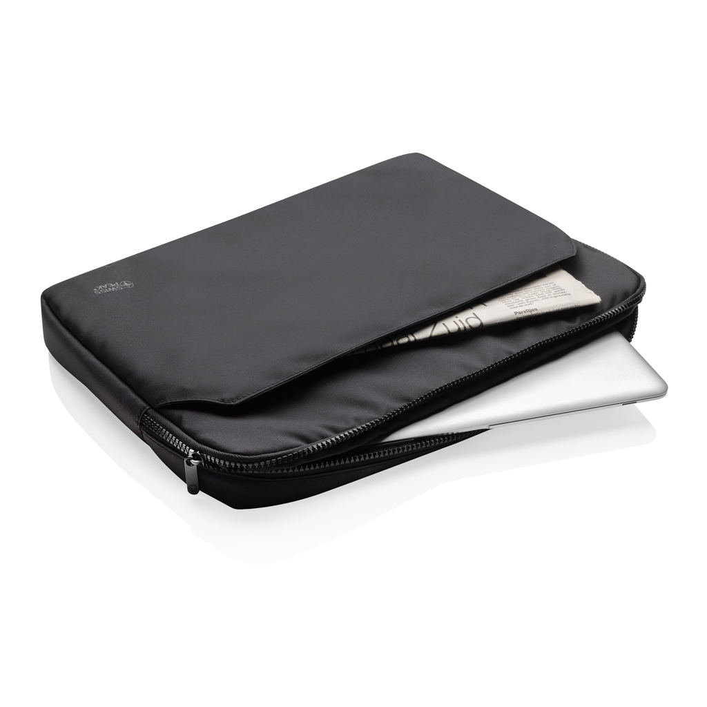 Swiss Peak Borse porta PC Essential custodia laptop 15,6″ nero rPET