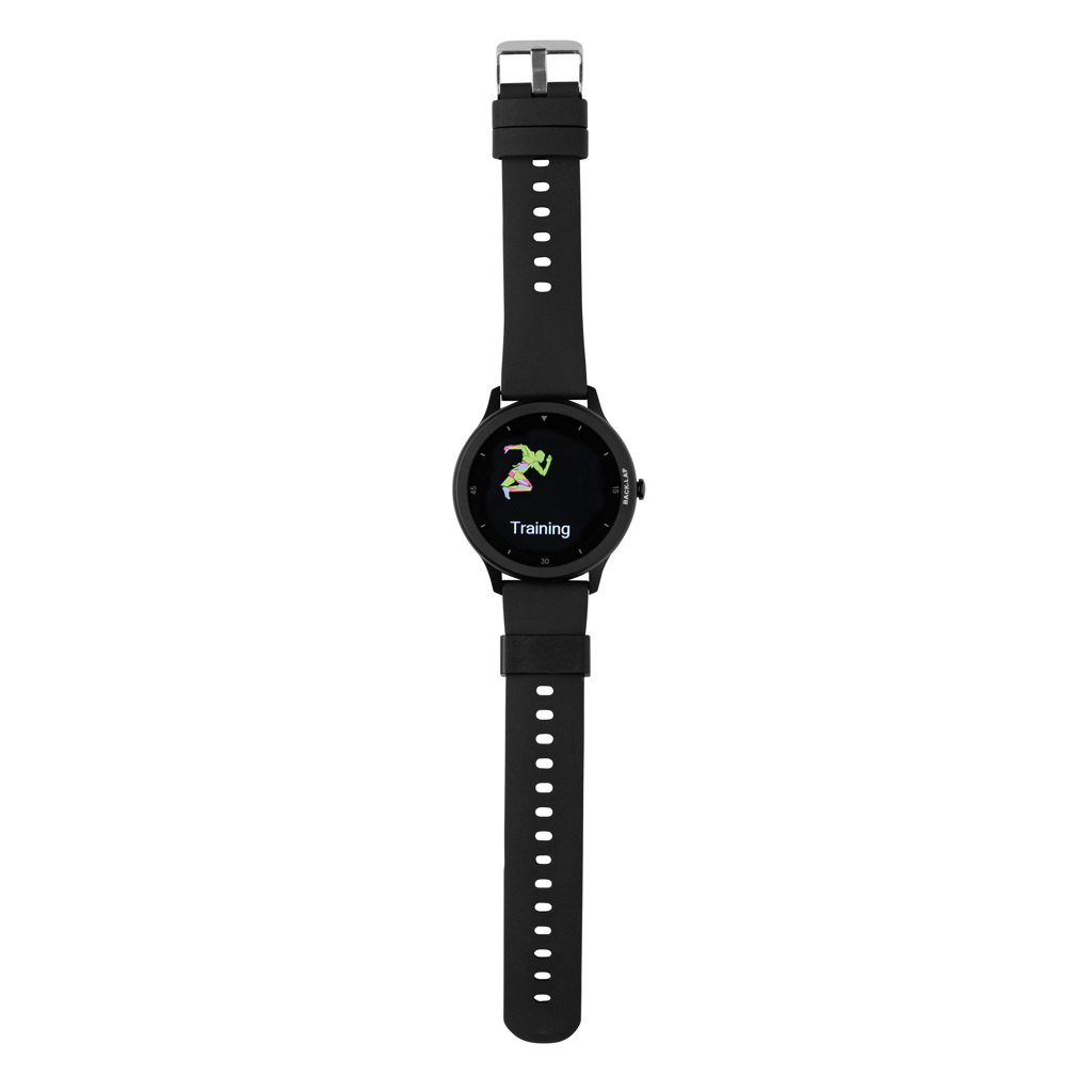 Swiss Peak Tech Smart watch in TPU riciclato smartwatch nero IPX68