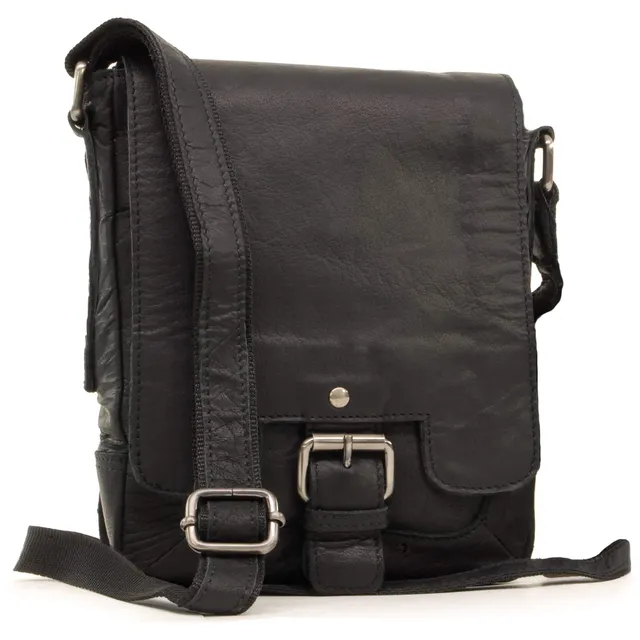 Ashwood Man Bags & Briefcases 8341 borsa a tracolla A5 in pelle compatta
