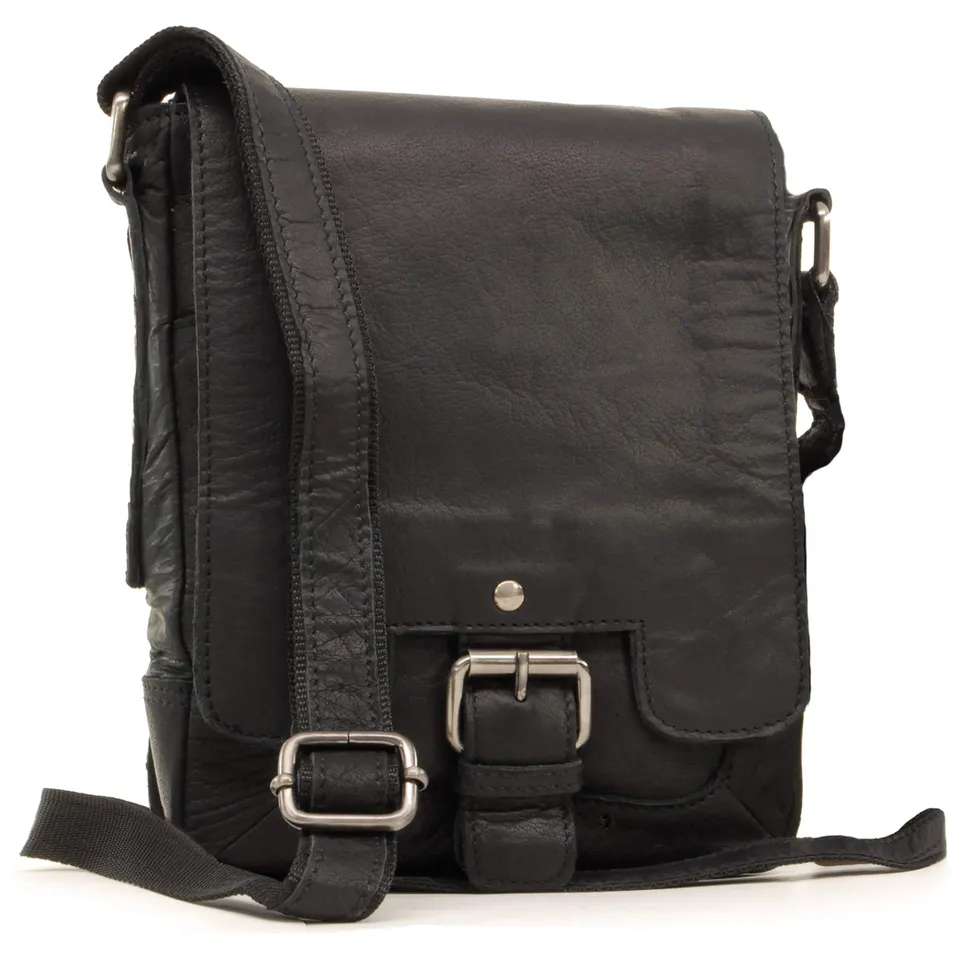 Ashwood Man Bags & Briefcases 8341 borsa a tracolla A5 in pelle compatta