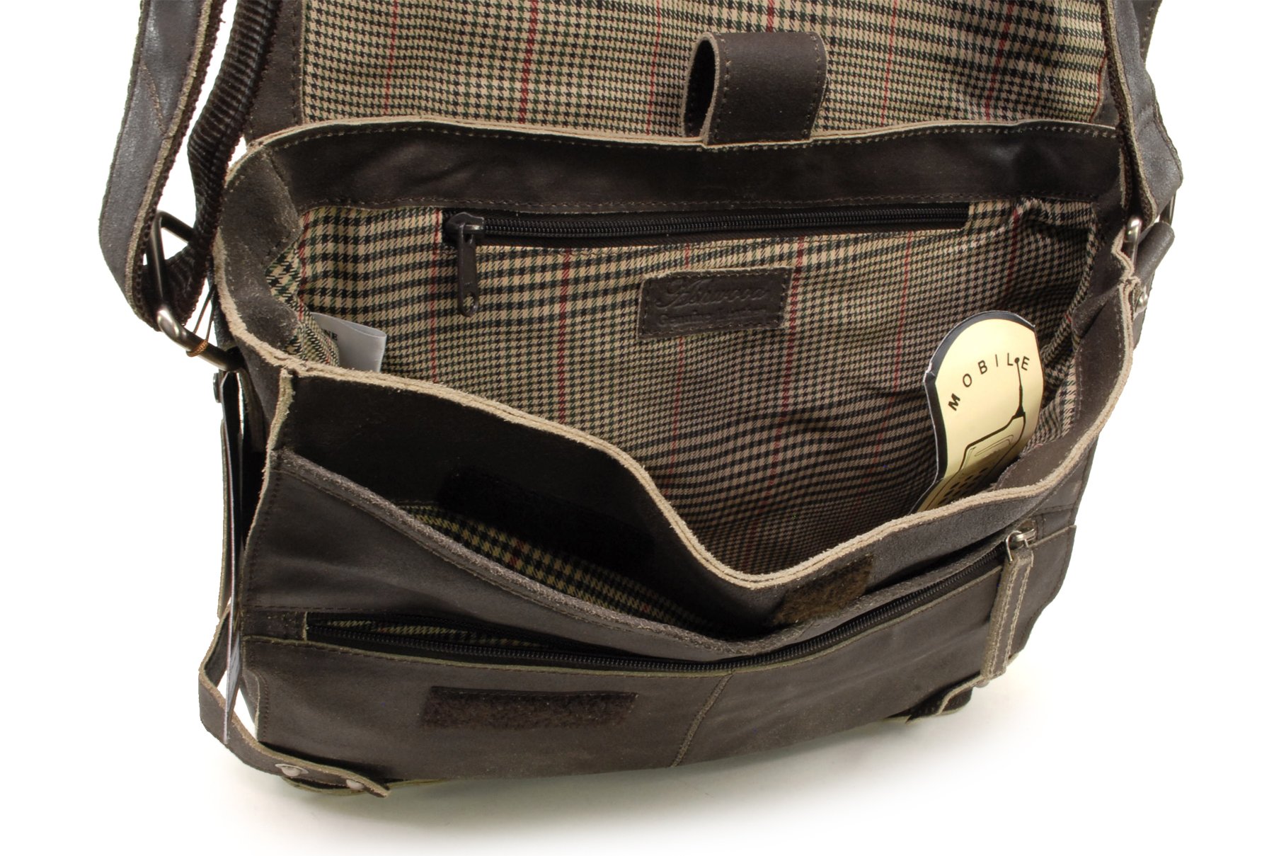 Ashwood Borse uomo e cartelle 8353 borsa a tracolla marrone in pelle