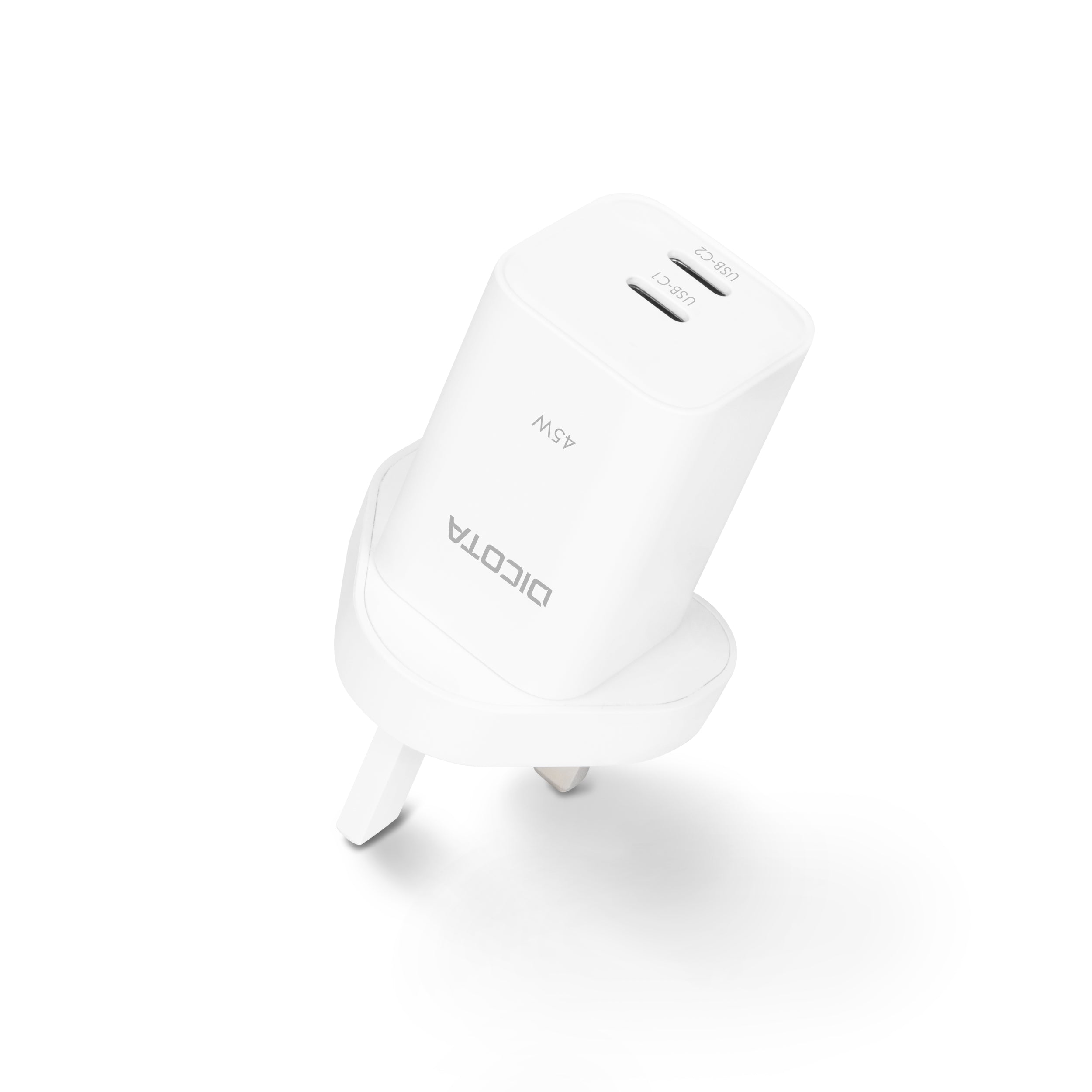 BASE XXO Power & Charging 2-port GaN Wall Charger (45W) UK caricatore USB-C