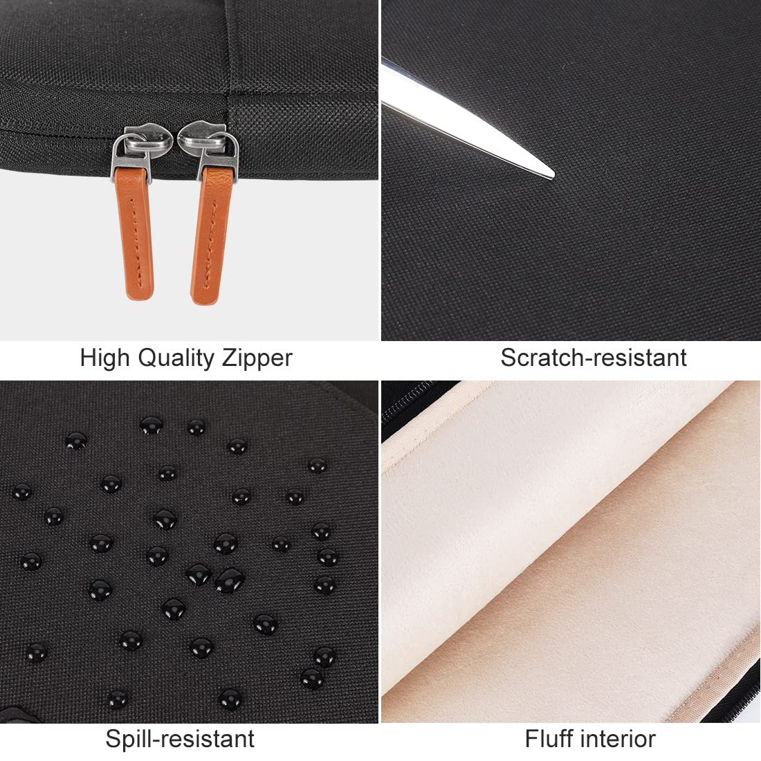Domiso Laptop Sleeve 17,3 pollici custodia Nero impermeabile