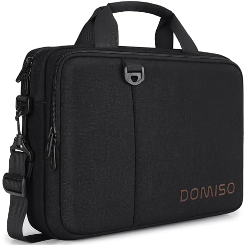 Domiso Laptop Briefcase 15,6 pollici borsa nera impermeabile