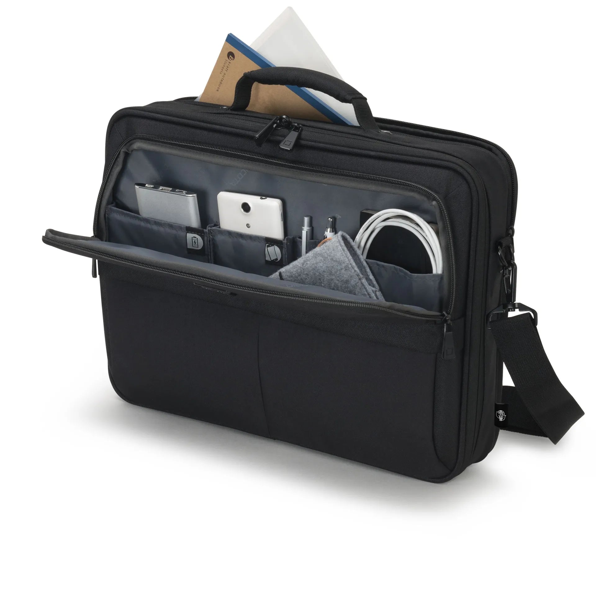 BASE XXO Laptop Bags Eco Multi Plus SCALE 14-15.6 borsa laptop nera in PET riciclato