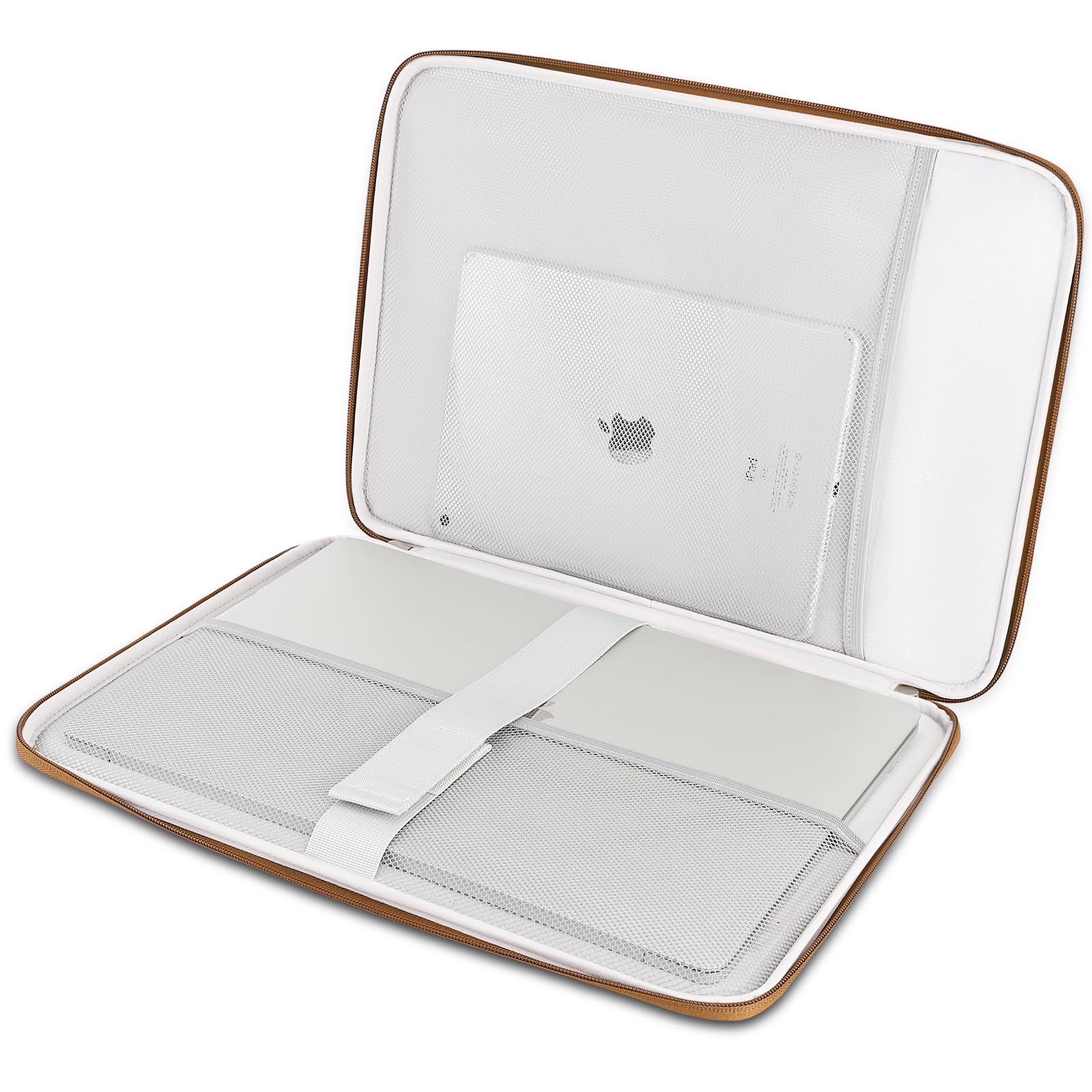 Domiso Laptop Sleeve 17,3 pollici custodia caramello impermeabile