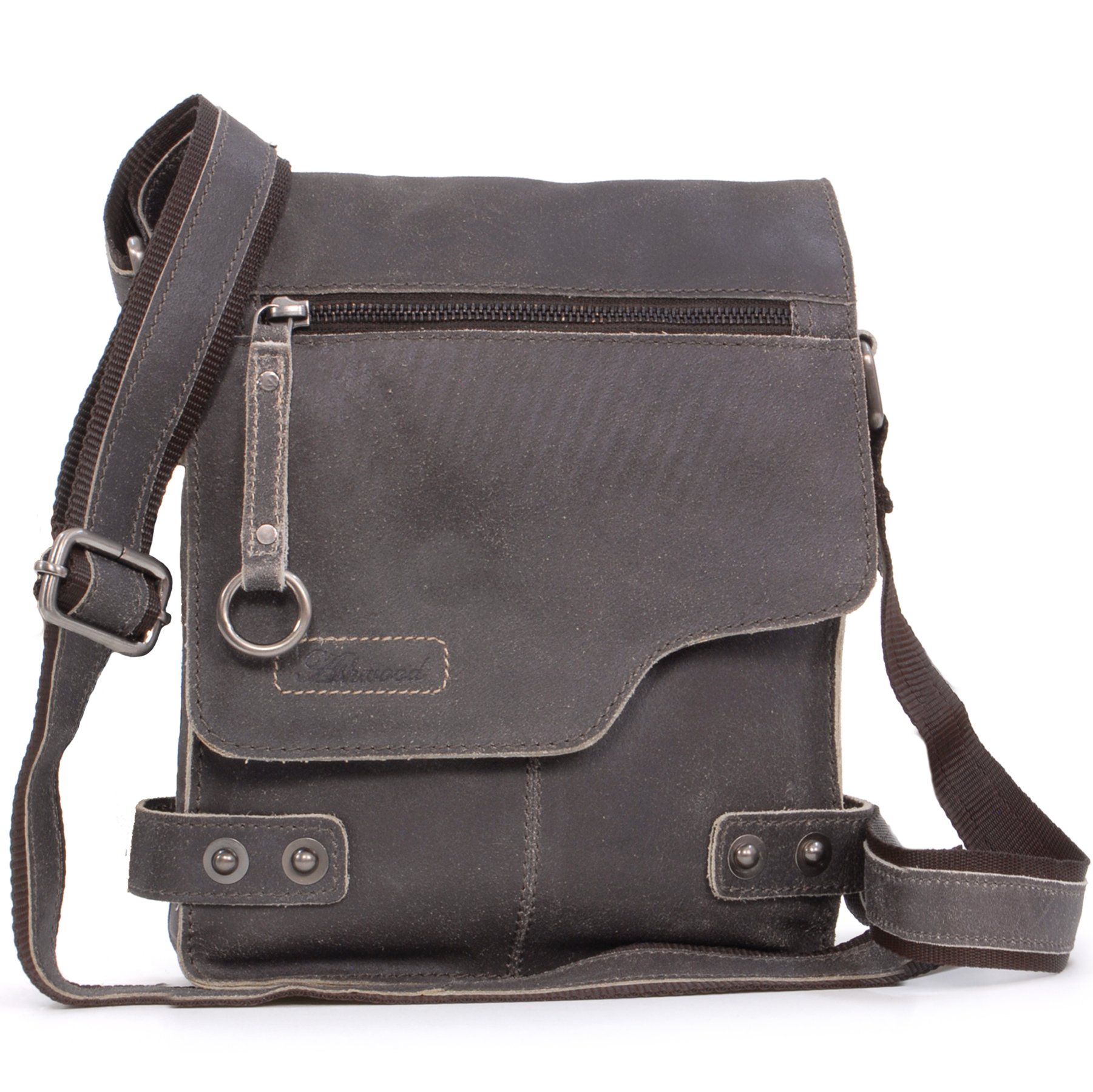 Ashwood Man Bags & Briefcases Camden 8351 borsa messenger Marrone compatta