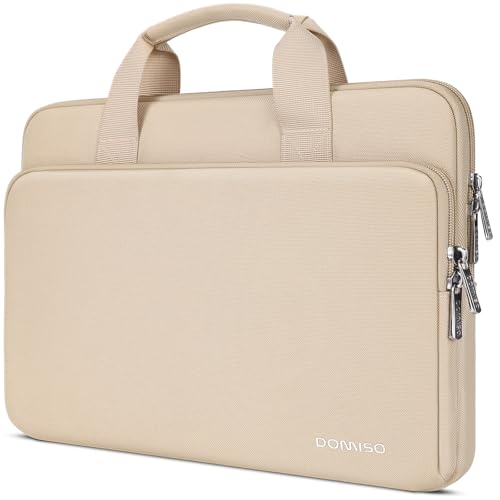 Domiso Laptop Sleeve 17,3 pollici custodia laptop beige impermeabile