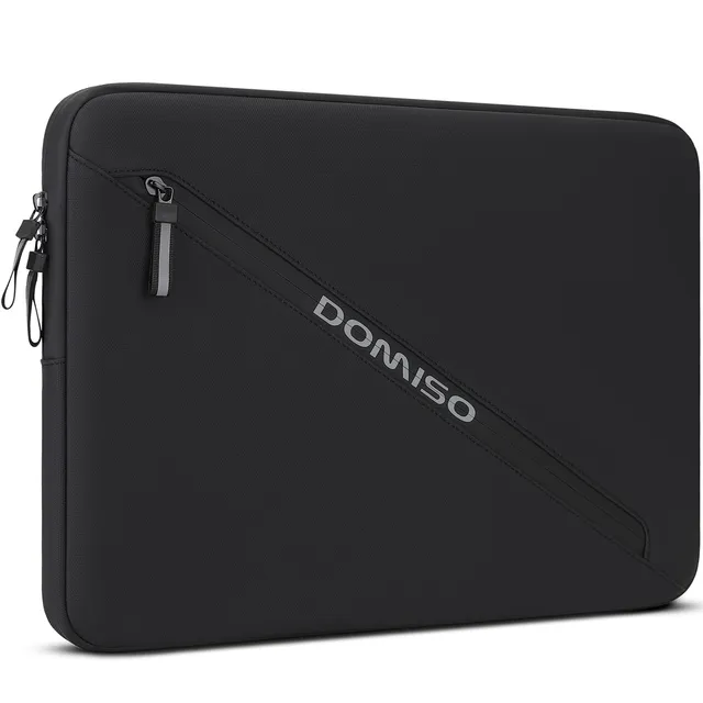 Domiso Laptop Sleeve 17,3 pollici custodia nera impermeabile