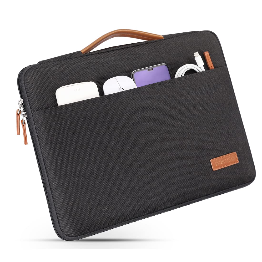Domiso Laptop Sleeve 17,3 pollici custodia Nero impermeabile