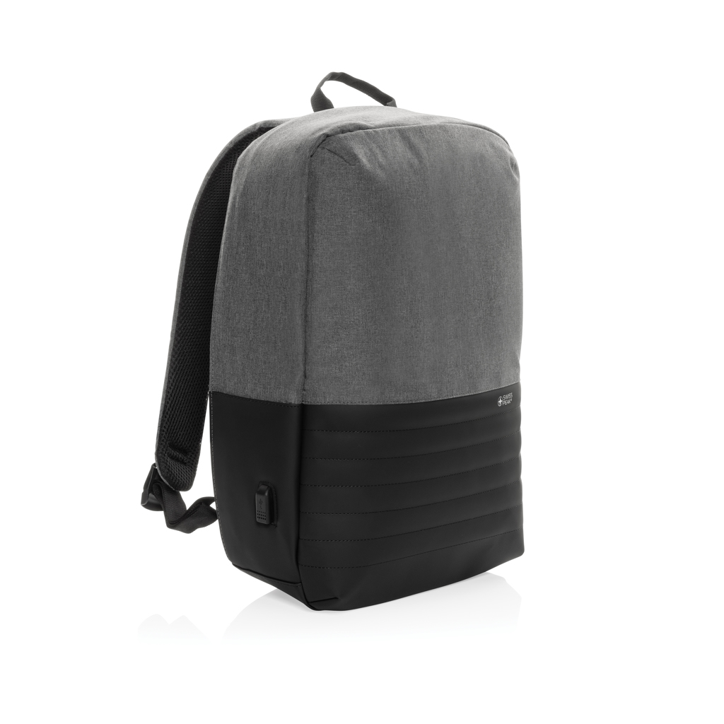 Swiss Peak Zaini AWARE™ RFID zaino porta PC 15.6″ grigio antitaccheggio