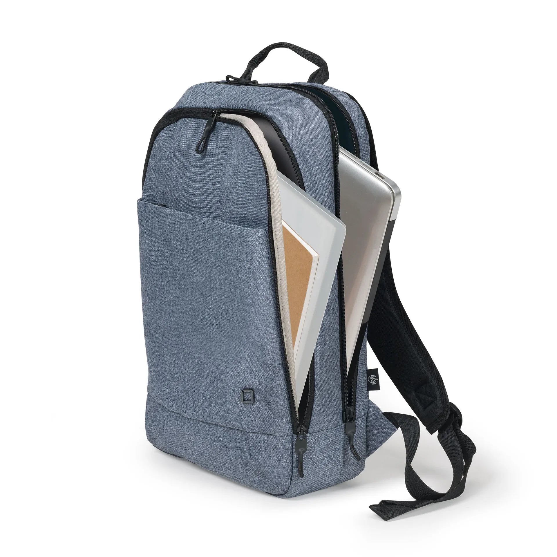 BASE XXO Backpacks Eco Backpack Slim MOTION 13-16 zaino Blue Denim idrorepellente