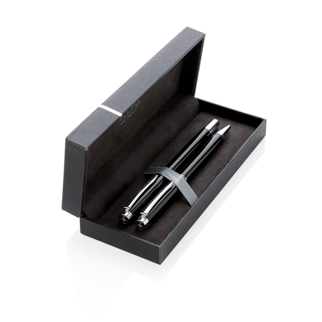 Swiss Peak Heritage set penne nero con refill da almeno 1200 m
