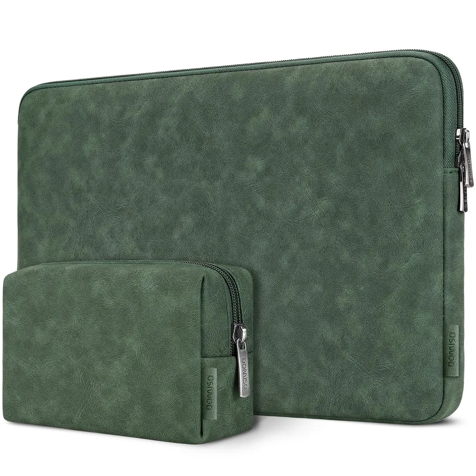 Domiso Laptop Sleeve 13,3 Pollici custodia verde scuro impermeabile