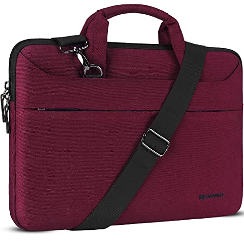 Domiso Laptop Briefcase 17,3 Pollici borsa laptop fucsia impermeabile