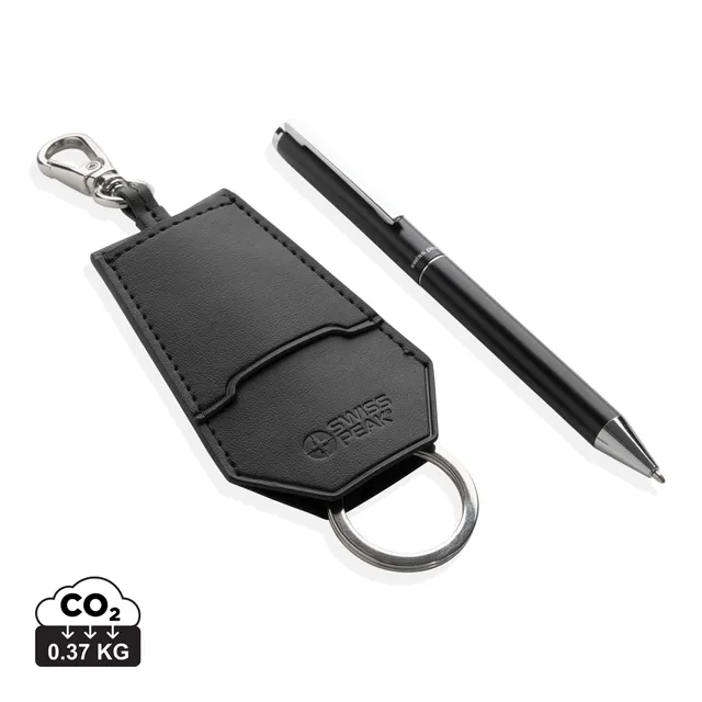 Swiss Peak Ufficio & Scrittura Tula set penna e portachiavi nero RCS