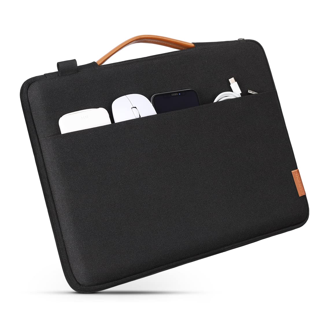 Domiso Laptop Sleeve 17,3 pollici custodia laptop Nero impermeabile